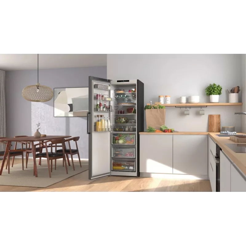 Bosch KSN36VCCG Freestanding Fridge Freezer, 308 L, No Frost, Inox-look