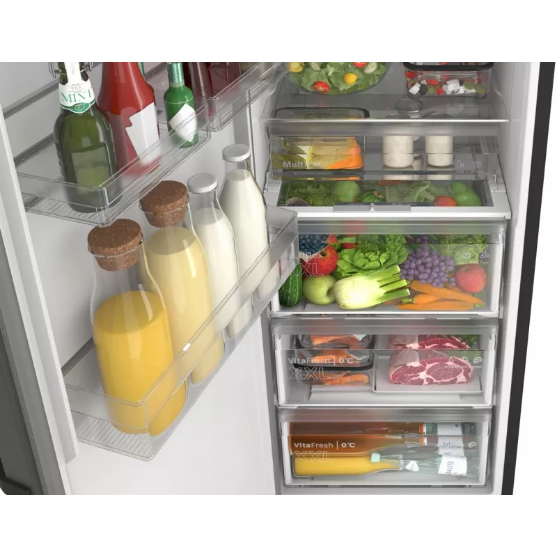 Bosch KSN36VCCG Freestanding Fridge Freezer, 308 L, No Frost, Inox-look