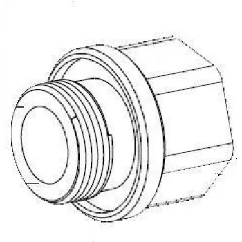 Bosch MIC Series M25 to 3/4 inch NPT Conduit Adapter (MIC-M25XNPT34)