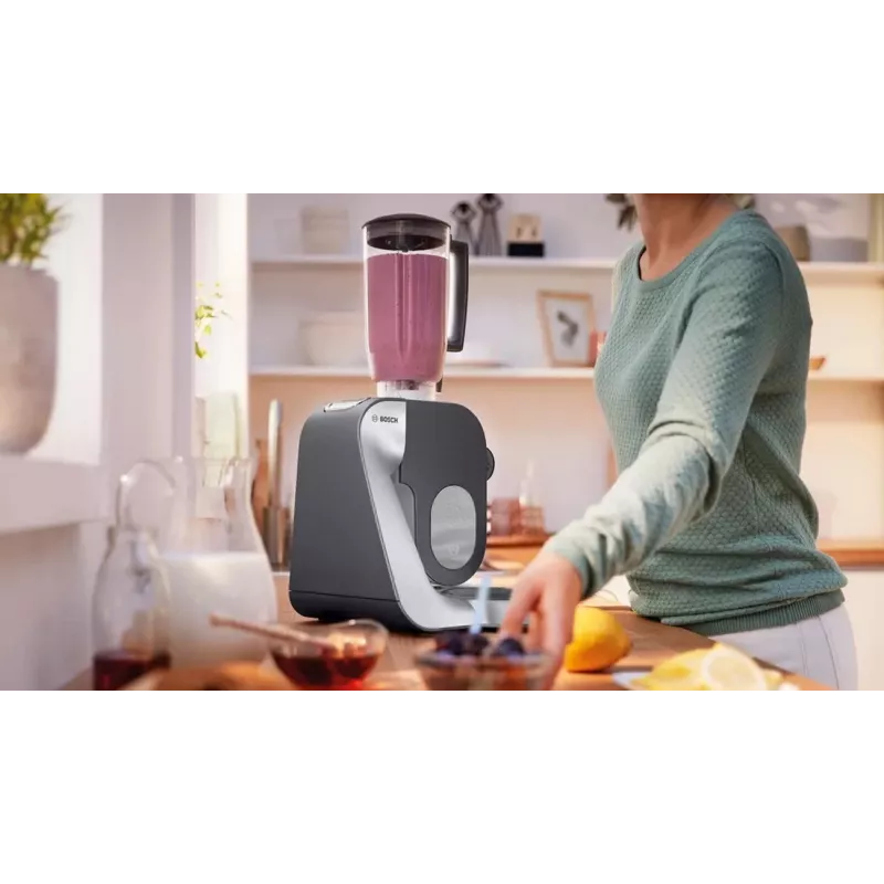 Bosch MUM58359 Kitchen Machine Ruby Red/Silver 1000W 3.9L Stainless Bowl with Blender and Continuous Shredder