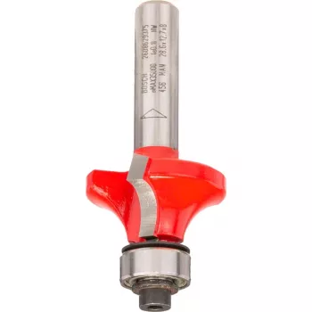 Bosch Power Tools Expert for Wood Roundover Router Bit, Radius 7.9 mm, 8 mm Shank, Two-Flute, with Pilot Ball Bearing