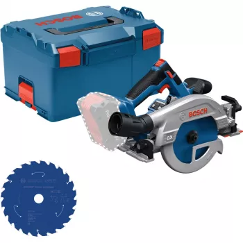 BOSCH Power Tools Set: Cordless Circular Saw GKS 18V 57 GX with Saw Blade in L-BOXX