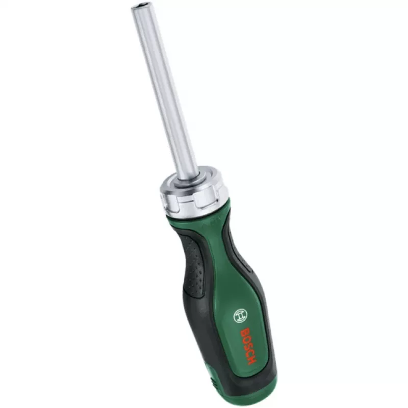 Bosch PowerTools Bit Ratchet Screwdriver Set, 13-piece, Torque up to 50 Nm, Green/Black (1600A032V0)