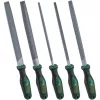Bosch Power Tools 5-Piece File Set, 200 mm, Bastard Cut, Ergonomic Bi-Material Handles, Green/Black