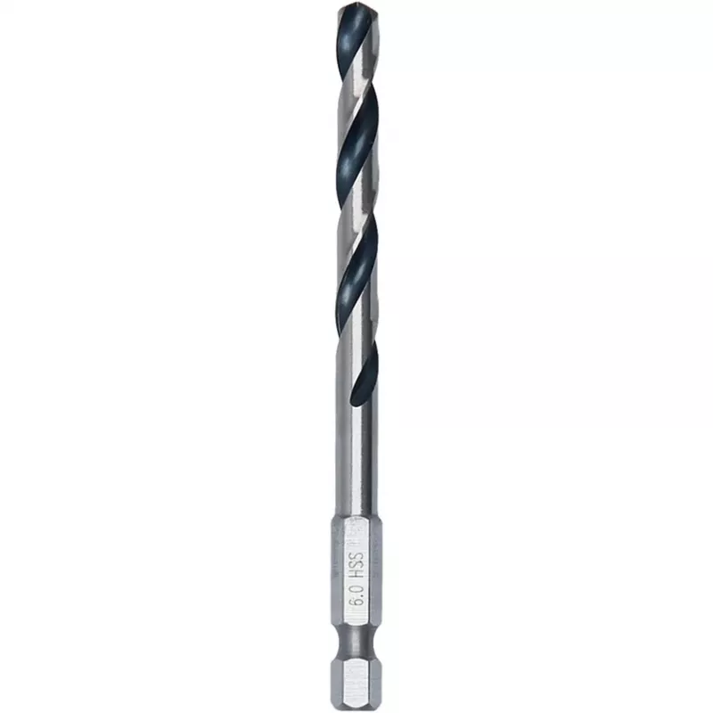 Bosch PowerTools HSS PointTeQ Hex Twist Drill Bit, 6 mm, 10 Pieces, Working Length 57 mm