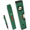 Bosch PowerTools Marking Set, 3-Piece (Green/Black) – Deep Hole Marker, Universal Marker & Carpenter's Pencil