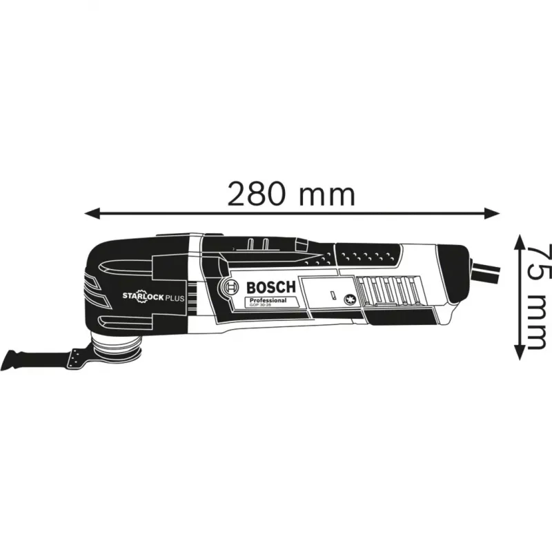 BOSCH POWERTOOLS Multi-Cutter GOP 30-28 Professional 300 W StarlockPlus Oscillating Tool with L-BOXX and Accessories (Blue/Black)
