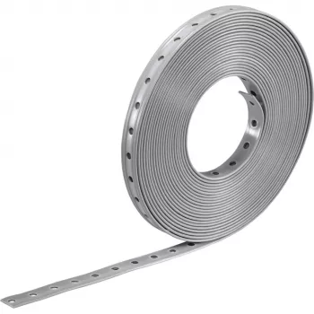 BOSCH POWERTOOLS PRO FMS-19 Perforated Mounting Strap, 10 Rolls, Light Grey, 10 m x 19 mm
