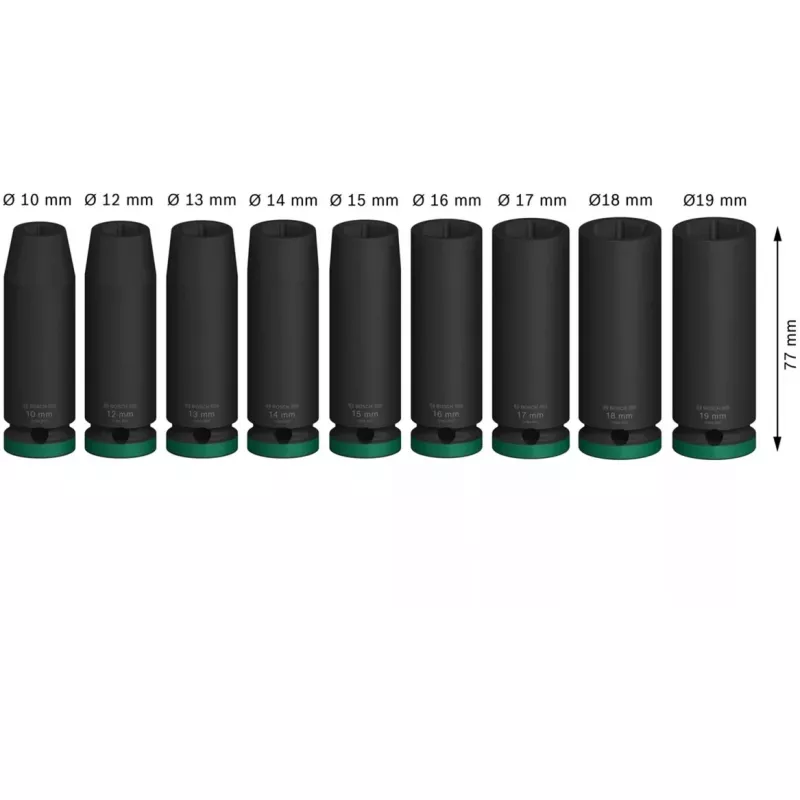 Bosch PRO Impact Socket Set 9-Piece 2608003040