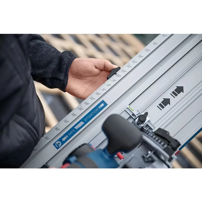 Bosch Professional FSN 300 X Guide Rail – 300 mm Aluminium Guide Rail in Silver for Circular Saws