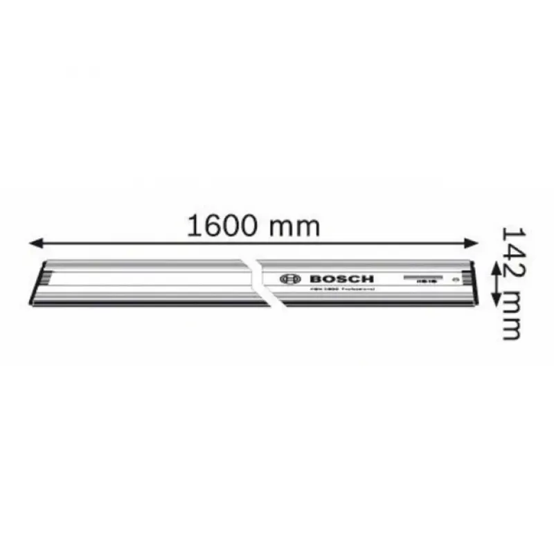 Bosch Professional FSN RA 32 1600 Guide Rail, 1600 mm, Aluminium