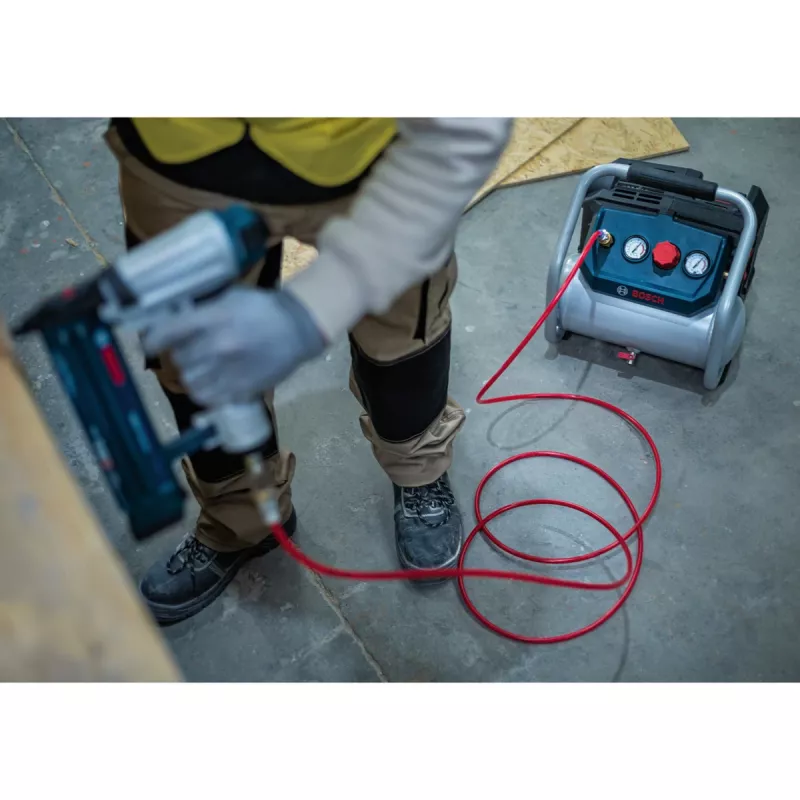 Bosch Professional GKO 18V-51 Cordless Air Compressor (Blue/Silver)