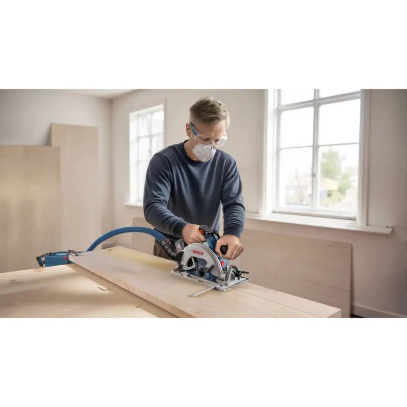 Bosch Professional GKS 18V-68-2 Cordless Hand-Held Circular Saw, 18V, 190mm Blade, Solo (No Battery or Charger), Blue/Black, in L-BOXX