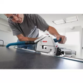 Bosch Professional GKT 55 GCE Plunge Saw with FSN 1400 Guide Rail, 1400 W, Blue, L-BOXX 374