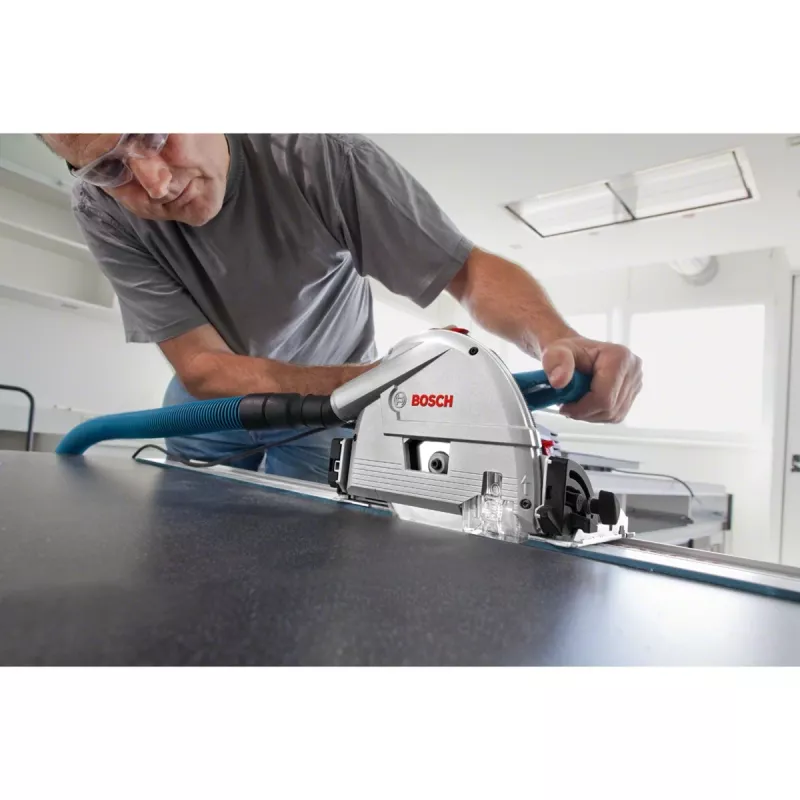 Bosch Professional GKT 55 GCE Plunge Saw with FSN 1400 Guide Rail, 1400 W, Blue, L-BOXX 374