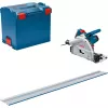 Bosch Professional GKT 55 GCE Plunge Saw with FSN 1400 Guide Rail, 1400 W, Blue, L-BOXX 374
