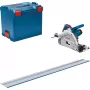 Bosch Professional GKT 55 GCE Plunge Saw with FSN 1400 Guide Rail, 1400 W, Blue, L-BOXX 374