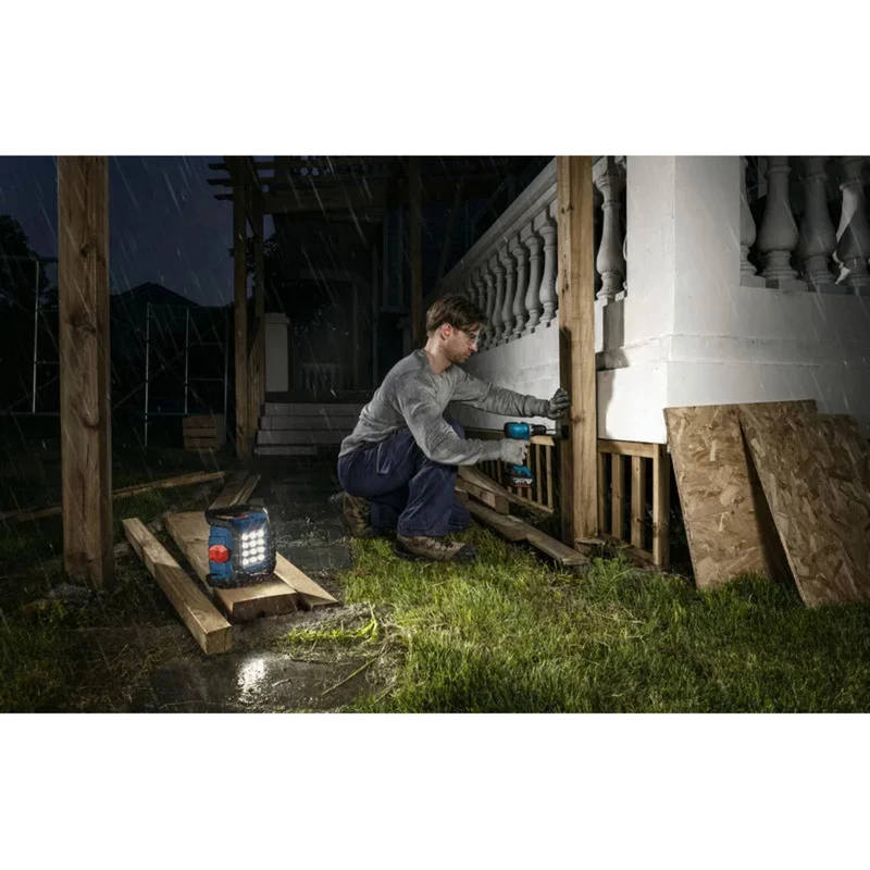 Bosch Professional GLI 18V-1500 Cordless Worklight (Blue/Black, Bare Tool)