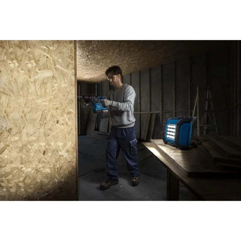Bosch Professional GLI 18V-1500 Cordless Worklight (Blue/Black, Bare Tool)