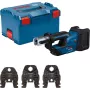 Bosch Professional GPT 18V-19 Cordless Press Tool 18V Solo Kit SV (3 Compact SV Jaws, L-BOXX, No Battery/Charger)