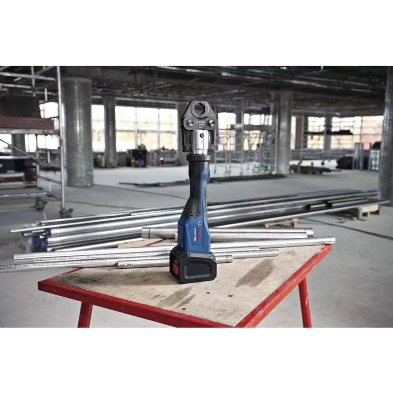 Bosch Professional GPT 18V-32 Cordless Pressing Tool Solo Kit TH with 3 Standard TH Pressing Jaws in L-BOXX (Without Battery and Charger)