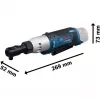 BOSCH Professional GRC 12V-60 3/8 SN Cordless Ratchet Wrench, 3/8 inch Drive, 60 Nm, 12V, Blue/Black (Bare Tool)