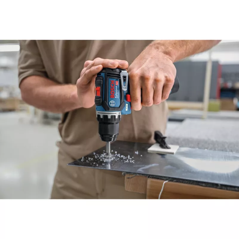 Bosch Professional GSR 12V-32 Cordless Drill Driver (12V, 2x 2.0Ah Li-Ion, 36-Piece Accessory Set, Tool Bag, Blue/Black)