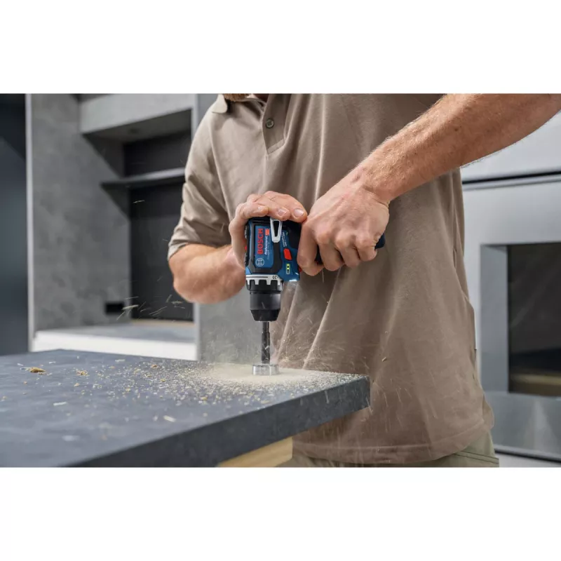 Bosch Professional GSR 12V-32 Cordless Drill Driver (12V, 2x 2.0Ah Li-Ion, 36-Piece Accessory Set, Tool Bag, Blue/Black)