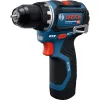 Bosch Professional GSR 12V-32 Cordless Drill Driver (12V, 2x 2.0Ah Li-Ion, 36-Piece Accessory Set, Tool Bag, Blue/Black)