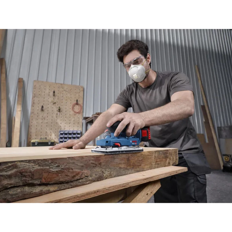 Bosch Professional GSS 18V-18 Cordless Orbital Sander Solo, 18V, Blue/Black, Without Battery