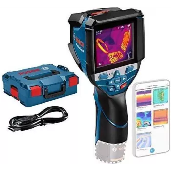 Bosch Professional GTC 600 C Thermal Imaging Camera with Click&Go, -20 to 600°C, 9 Hz, 256x192 IR Resolution, 3.5 inch Display, Wi-Fi, USB-C, IP54 0.601.083.508