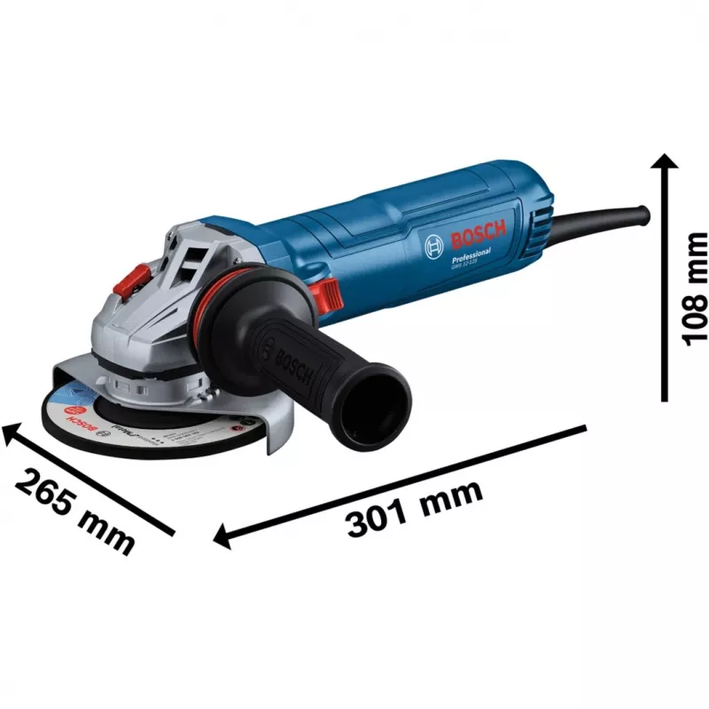Bosch Professional GWS 12-125 06013A6106 Angle Grinder 125 mm 1200 W Variable Speed
