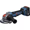 Bosch Professional GWX 18V-11PS Cordless Angle Grinder Solo, 18V, 125mm, X-LOCK, Blue/Black, without Battery and Charger