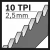 Bosch S 1122 HF Progressor for Wood and Metal Bimetal Sabre Saw Blade (225 mm, 6/10 TPI, 1 pc)