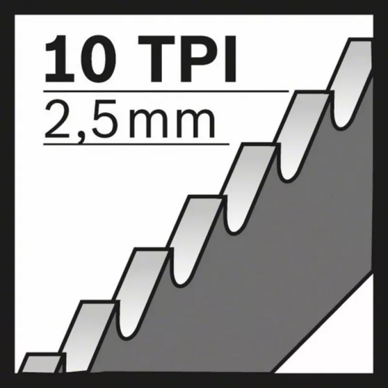 Bosch S 1122 HF Progressor for Wood and Metal Bimetal Sabre Saw Blade (225 mm, 6/10 TPI, 1 pc)