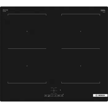 Bosch Serie 4 PVQ611BB6E Induction Hob, Black, Built-in, 60 cm, 4 Zones