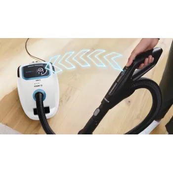 Bosch Serie 6 ProSilence Bagged Vacuum Cleaner BGB6SIL0L, Titanium Black, 600W, 4L Dust Bag, HEPA Filter, 66 dB(A)