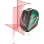 Bosch Universal Level 3 Cross Line Laser with Plumb Points, 10 m Range, Red Beam, ±0.5 mm/m Accuracy, Automatic Self-Levelling, 1/4 inch Tripod Thread, 4x AA Batteries 0603663904