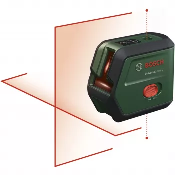 Bosch UniversalLevel 2 UNI Set Cross Line Laser with Tripod and Bag 0603663FZ1
