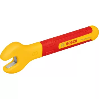 Bosch VDE Insulated Open-End Wrench 8 mm Chrome Vanadium Steel Red/Yellow 1600A02NE9