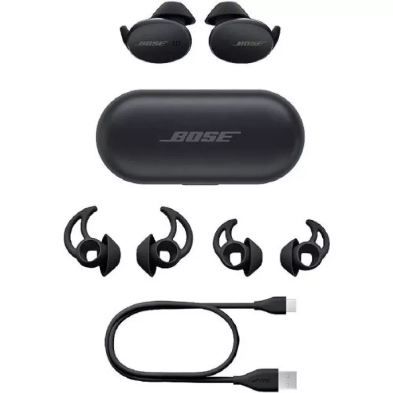 Bose Sport Earbuds True Wireless Bluetooth In-Ear Headphones with Microphone - Black