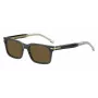 BOSS BOSS1628SKB7 Men's Rectangular Sunglasses Dark Havana Grey