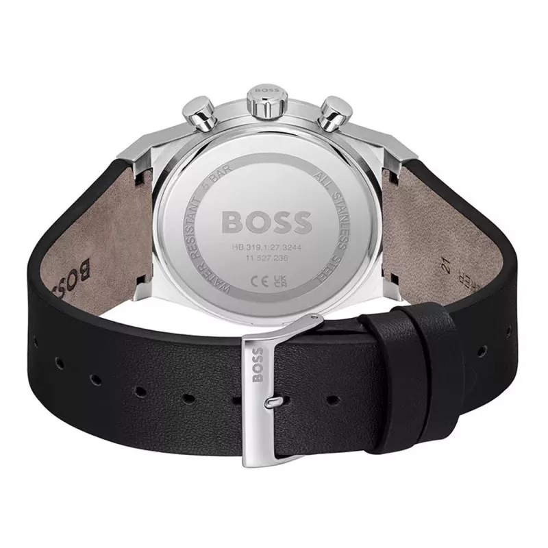 BOSS Hero Men's Quartz Chronograph Watch 1514218 41mm Stainless Steel Blue Dial