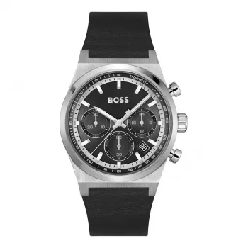 BOSS Hero Men's Quartz Chronograph Watch 1514218 41mm Stainless Steel Blue Dial
