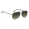 BOSS Man BOSS1447SKJ1G Rectangular Sunglasses - Black Acetate Frame, Grey Polycarbonate Lenses, UV400 Protection