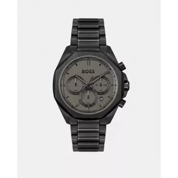 BOSS Men's Skymaster Chronograph Watch 1514016 44mm Stainless Steel Blue Dial
