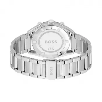 BOSS Men's Skymaster Chronograph Watch 1514093 44mm Stainless Steel Blue Dial