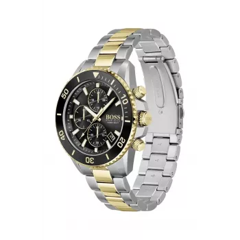 BOSS Men's Watch 1513908 45mm Stainless Steel Blue Dial Chronograph