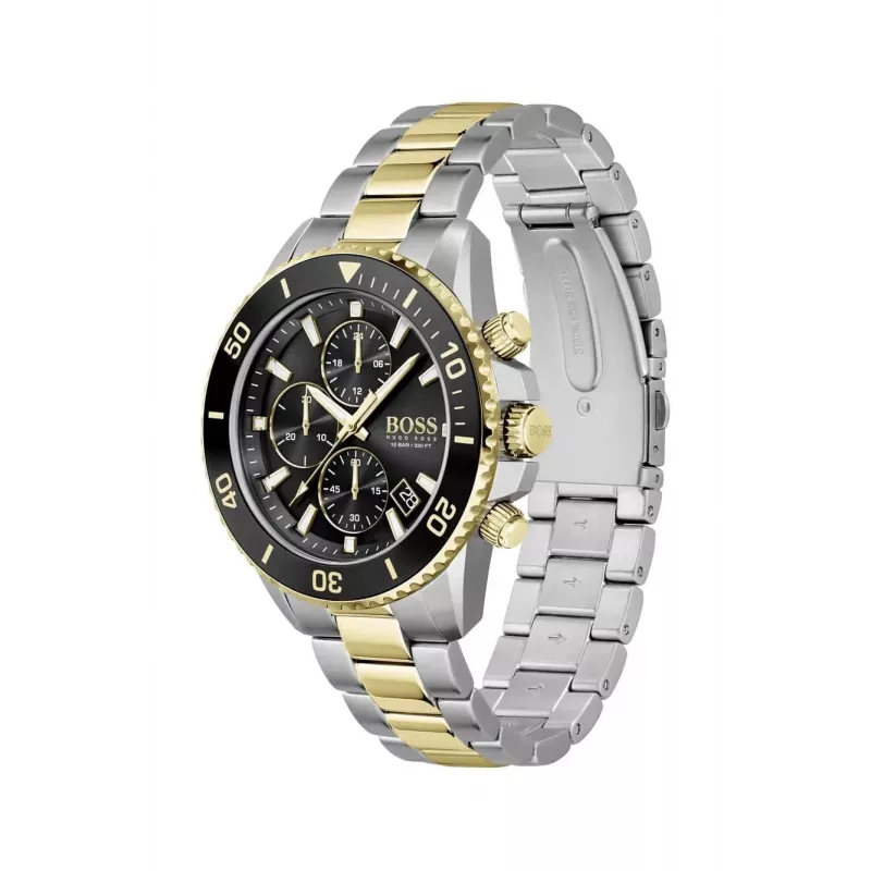 BOSS Men's Watch 1513908 45mm Stainless Steel Blue Dial Chronograph