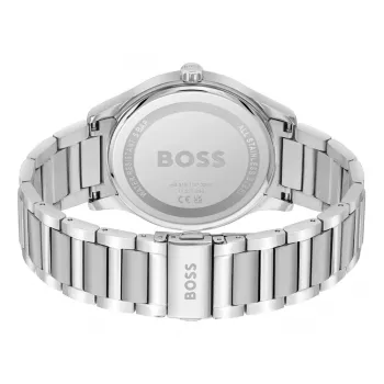 BOSS Men's Watch 1513979 Pilot Edition 43mm Blue Dial Brown Leather